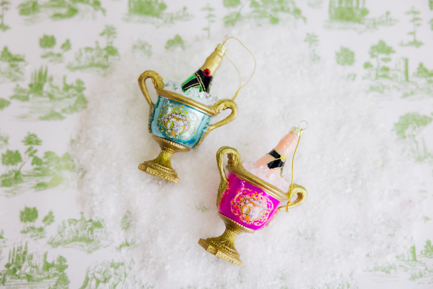 French Wine Bucket Ornament